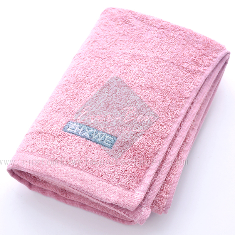 China Custom patterned navy blue towels Factory|Bamboo Pink Towels Supplier for UK Norway Ireland Holland